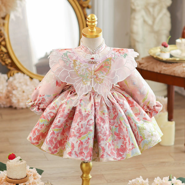 Baby Pink Birthday Dress Flower Girl Dresses Toddler Ball Gowns