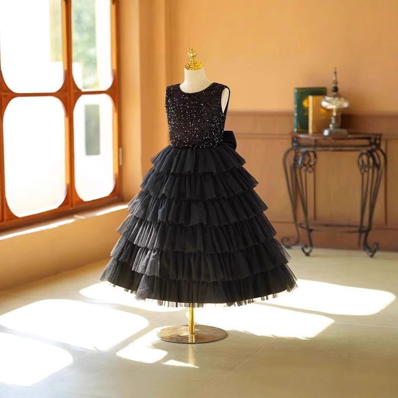 Cute Girl Black Formal Dresses Girls Pageant Dresses