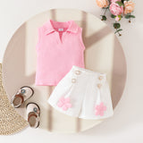 Girls Vacation Beach Outfit Girls Resort Outfit Two-piece Set