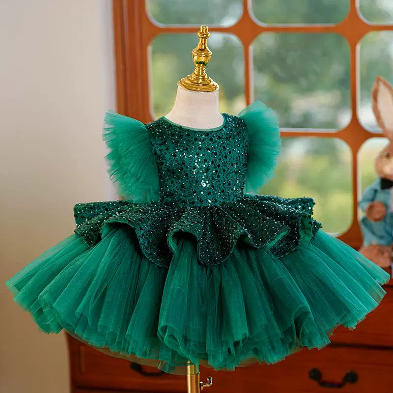 Girls Birthday Green Princess Dress Flower Girl Wedding Dress marryshe Girls Birthday Green Princess Dress Flower Girl Wedding Dress marryshe