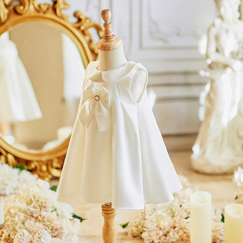 Cute White Baby Girl Christening Dress Toddler Birthday Princess Dress Cute White Baby Girl Christening Dress Toddler Birthday Princess Dress
