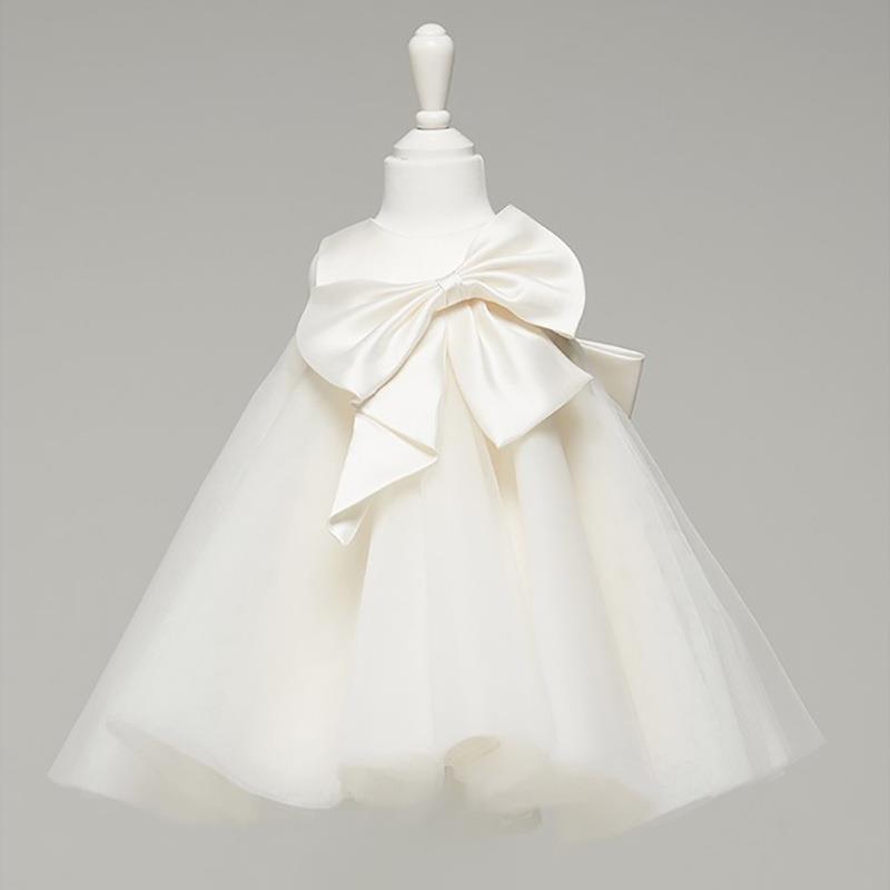 Baby Girl Communion Dress Bow-knot Princess Dress