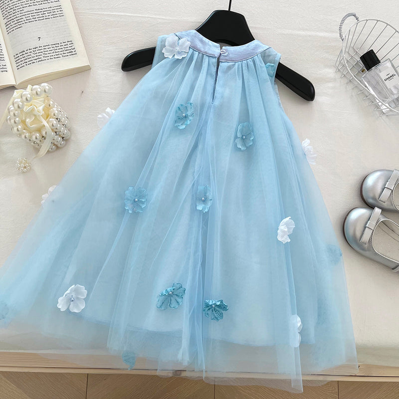 Girls Summer Holiday Dress Girls Floral Vacation Dress