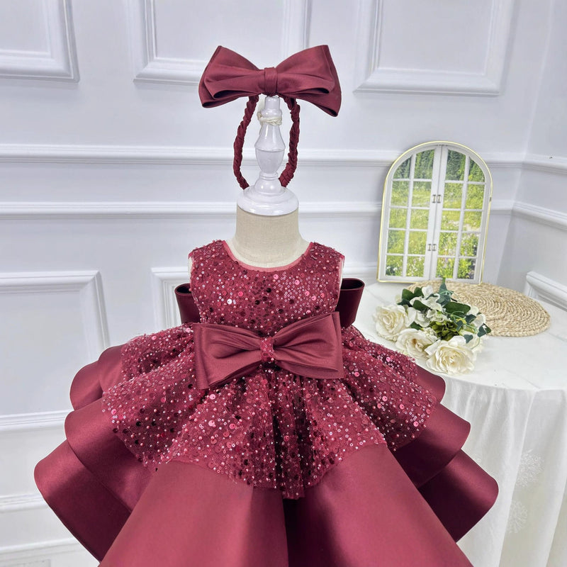 Girls Birthday Dress Baby Sequin Princess Dress Girls Christmas Dress