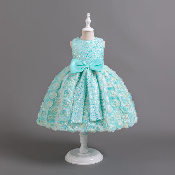 Cute Girls Party Princess Dress Children Birthday Dress