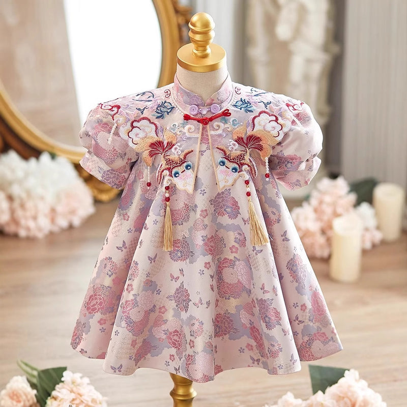 Baby Communion Dress Girl Birthday Cheongsam Flower Girl Dress