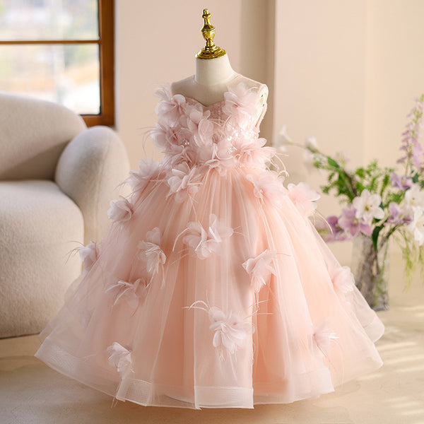 Children's Birthday Party Dress Girl Elegant Prom Princess Dress