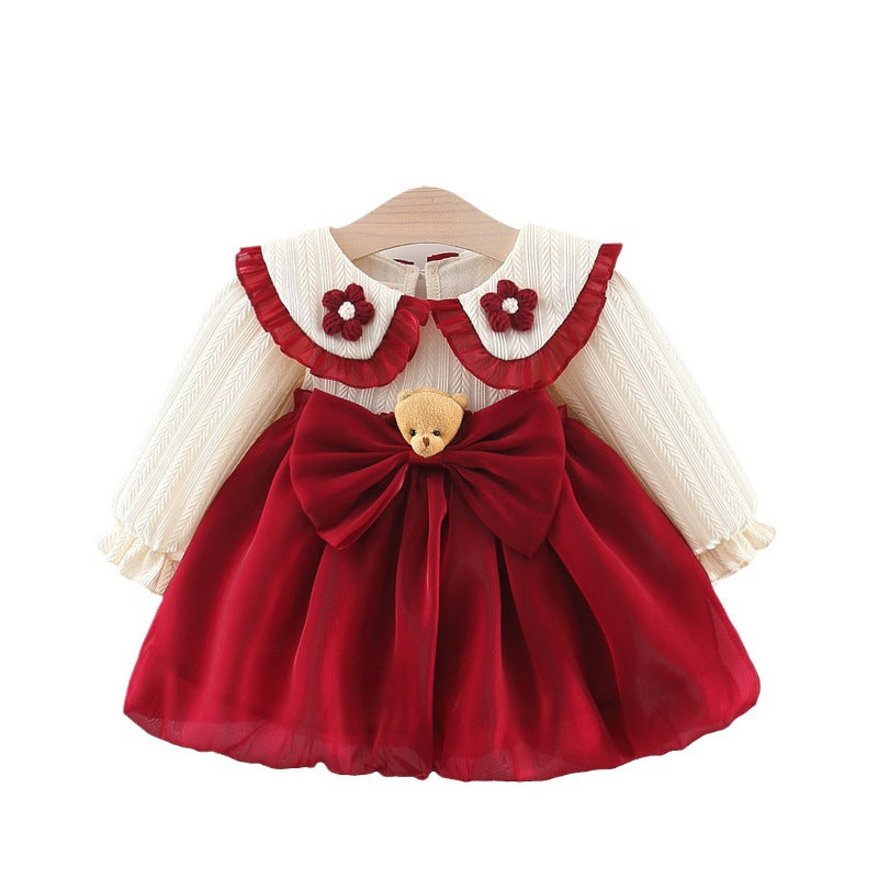 Girls Christmas Dresses Baby Girls Autumn Long Sleeve Dresses