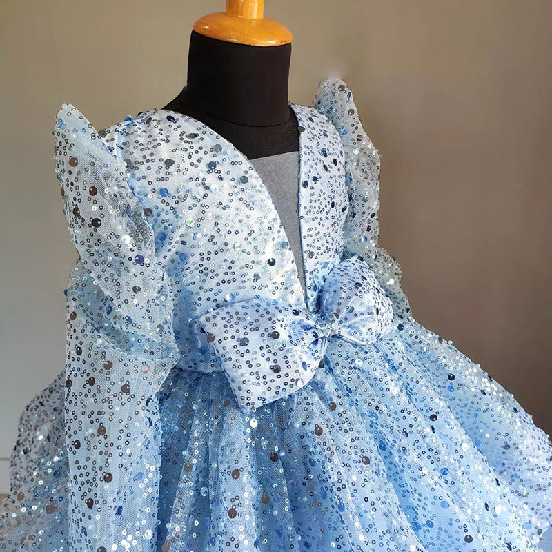 Children's Birthday Party Puffy Dress Flower Girl Wedding Princess Dress