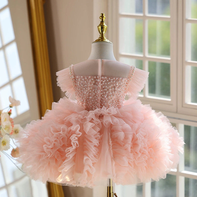 Girls Pageant Princess Dress Girls Birthday Puffy Dress