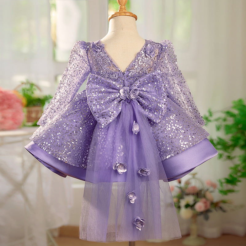 Girls Pageant Birthday Princess Dress Flower Girl Dresses