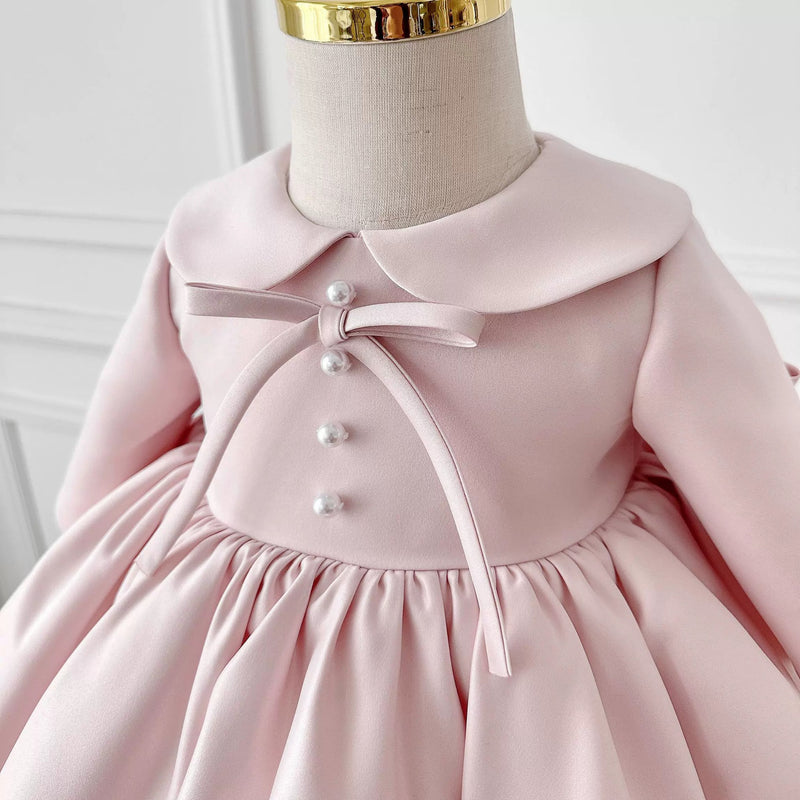 Children's Birthday Dress Long Sleeve Winter Dress Flower Girl Wedding Princess Dress