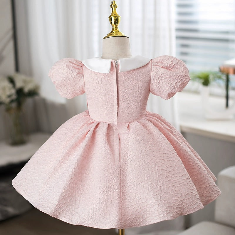 Girls' Birthday Dress Flower Girl Princess Dress Girls' Puff Sleeve Dress