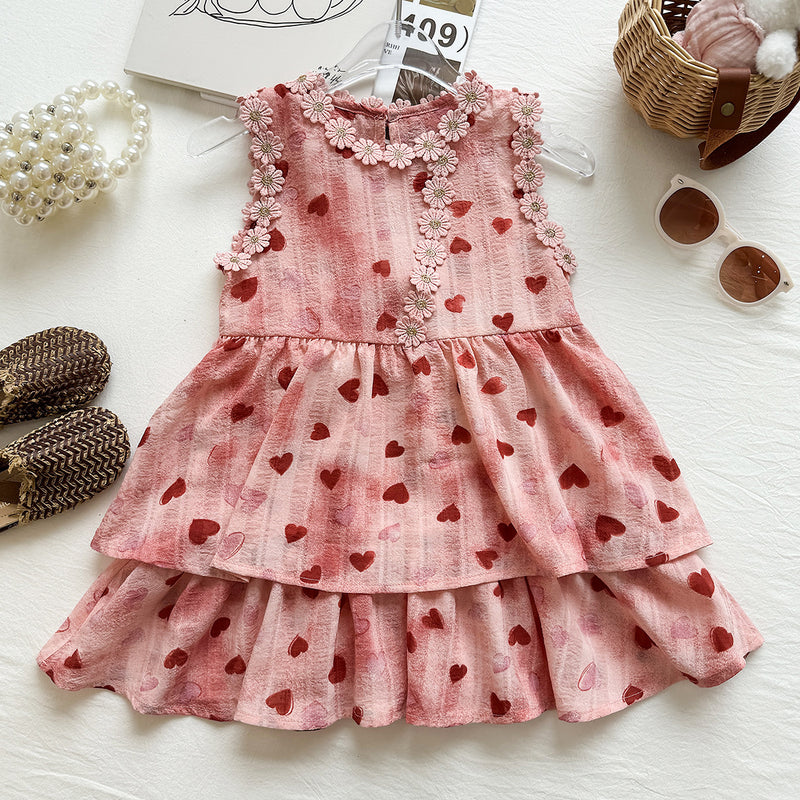 Girls Summer Holiday Dress Girls Cute Princess Dress