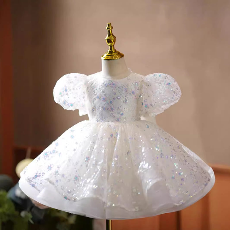 Girls Cute Birthday Princess Dress Flower Girl Wedding Puffy Dress