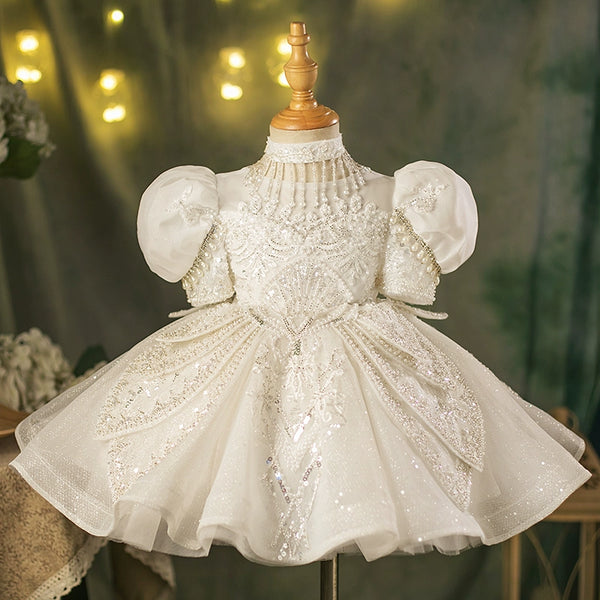 Flower Girl Wedding Princess Dress Girl Cute Baptism Dress