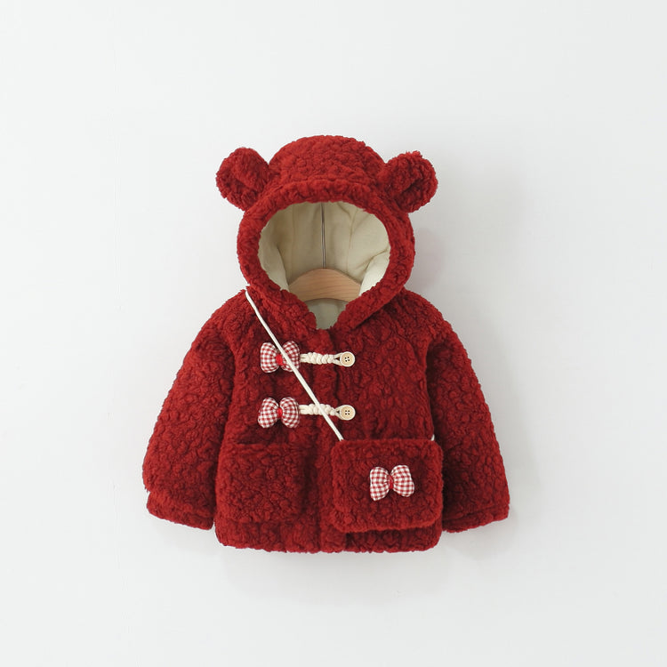 Girls' Winter Warm Hooded Coat