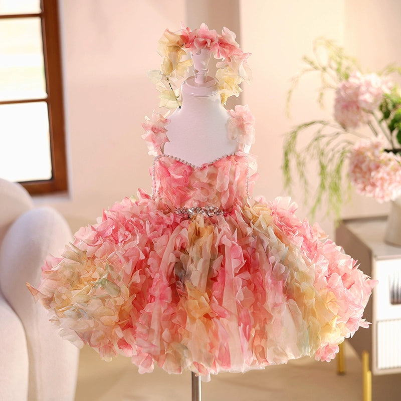 Girls Birthday Flower Princess Dress Children's Ball Dress