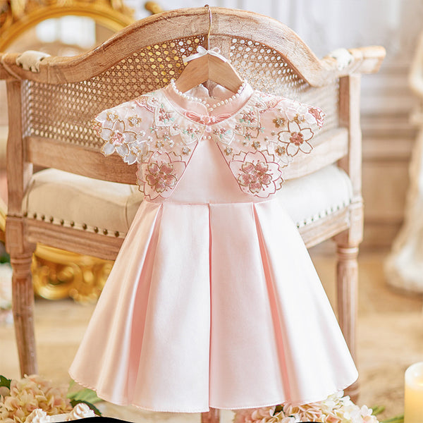 pink lace dress for baby Amazon.com: WZSYGDTC Flower Girls Dresses Baby First Baptism Toddler Special Occasion Birthday Evening Gown Cute Dress(Pink01,18M): Clothing, Shoes & Jewelry