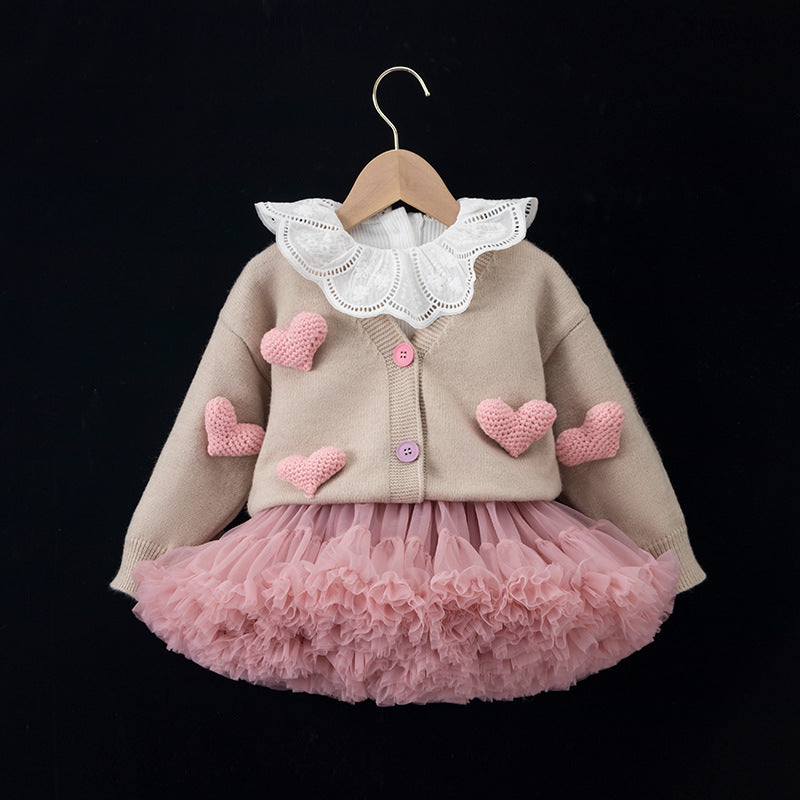 Cute Baby Girl Winter Cardigan