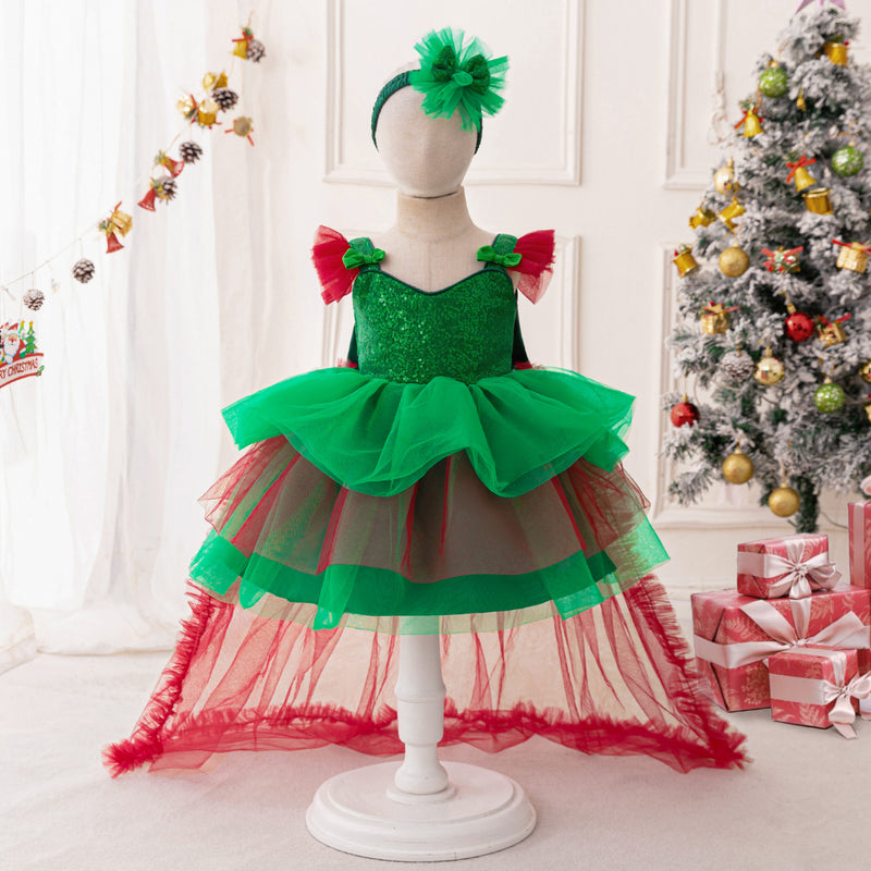 Cute Baby Girl Christmas Dress Sequined Cake Dress Cute Baby Girl Christmas Dress Sequined Cake Dress