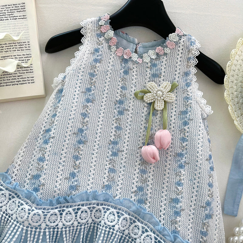 Girls Summer Beach Dress Girls Elegant Resort Dress Girls Summer Beach Dress Girls Elegant Resort Dress