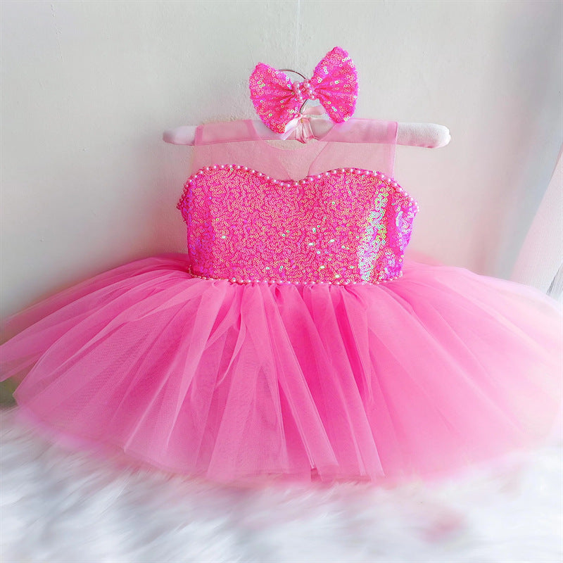 Girls Birthday Party Dress Flower Girl Princess Dress
