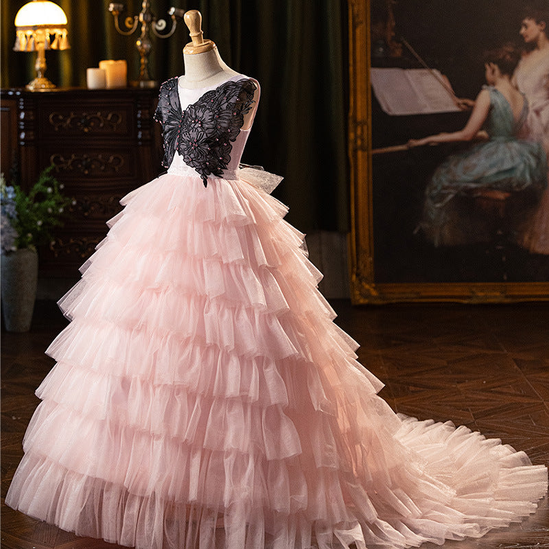 Girls Birthday Party Dress Children's Prom Princess Dress