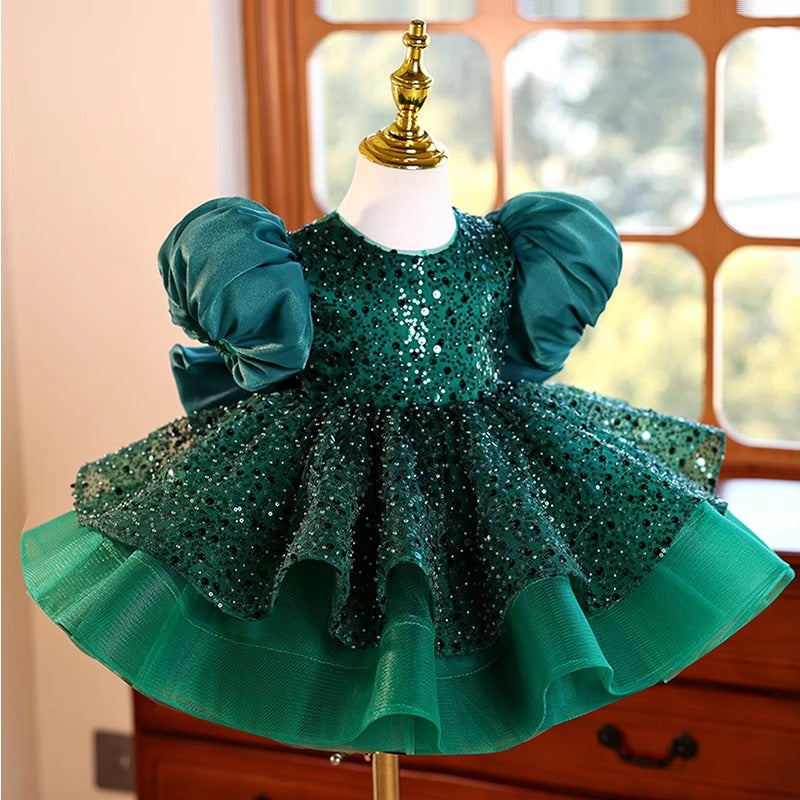 Girls Party Dress Children's Birthday Puffy Princess Dress