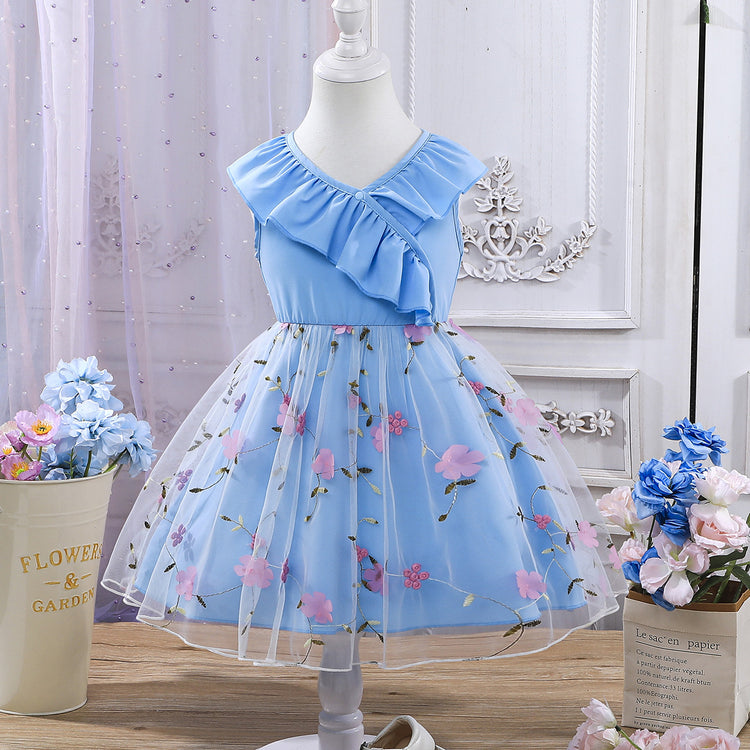 Girls Birthday Elegant Princess Dress Summer Girls Party Dress