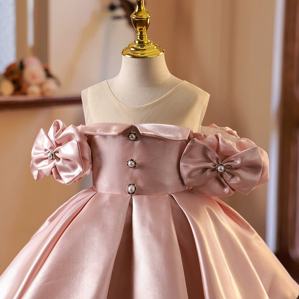 Girls Cute Birthday Princess Dress Flower Girl Wedding Dress
