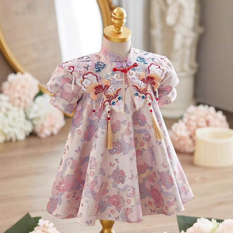 Baby Communion Dress Girl Birthday Cheongsam Flower Girl Dress