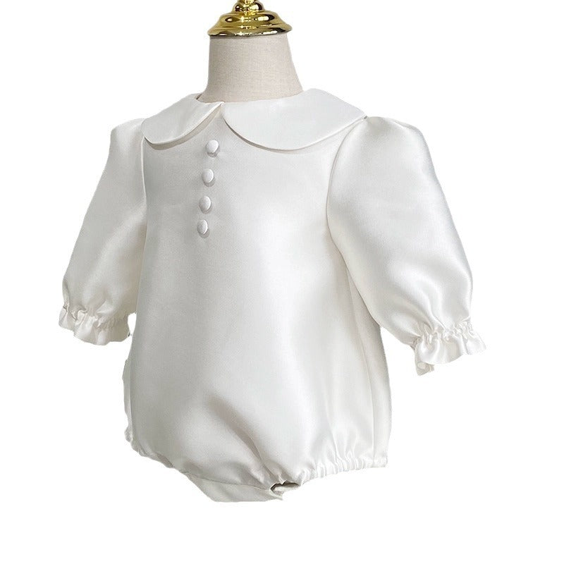 Baby Girl's First Birthday Dress Long Sleeve Hundred-day Dress