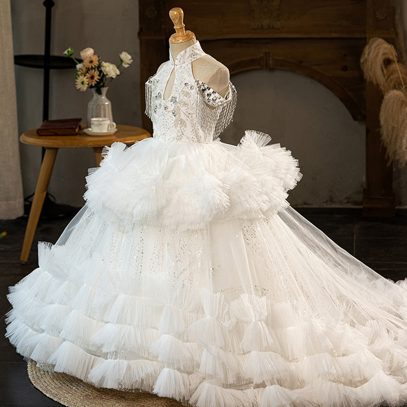 Girls Elegant Princess Dress Flower Girl Wedding Dress Girls Elegant Princess Dress Flower Girl Wedding Dress
