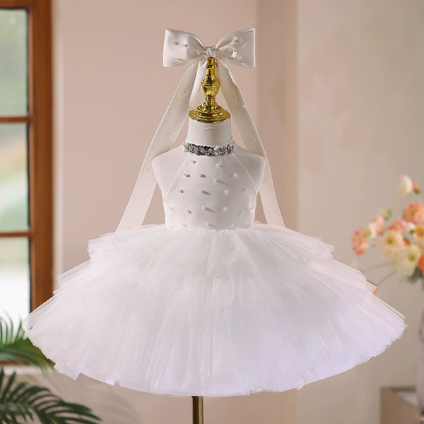 Flower Girl Wedding Dress Girl Birthday Puff Princess Dress