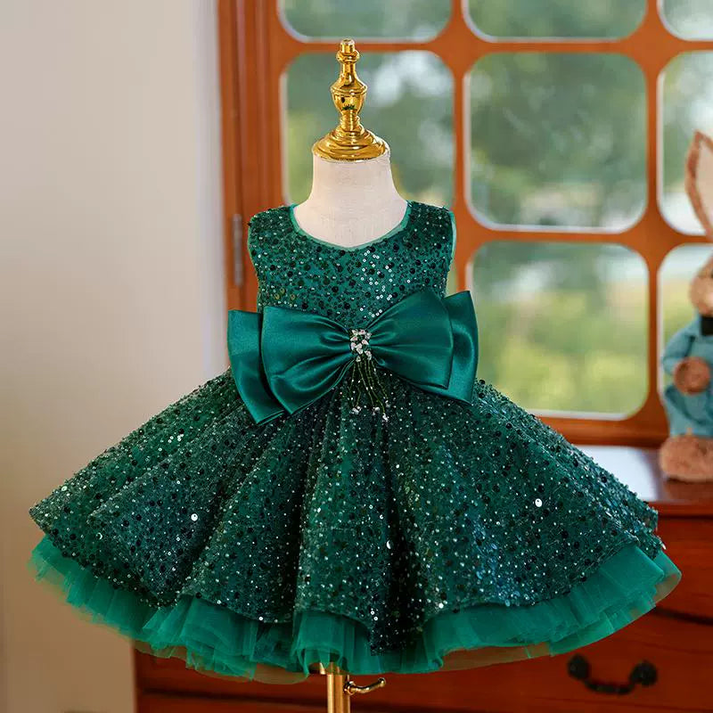 green dress for christening Sage Green Linen Flower Girl Dress: Boho Toddler Dress With Bow