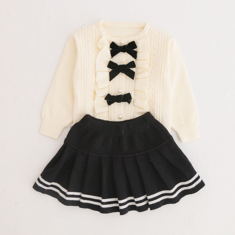 Lovely Baby Girl Two Piece Sweater Dress Winter Dresses