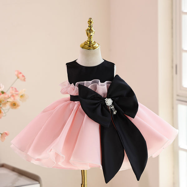 Elegant Girl Birthday Dress Girl Party Mesh Tulle Puffy Princess Dress