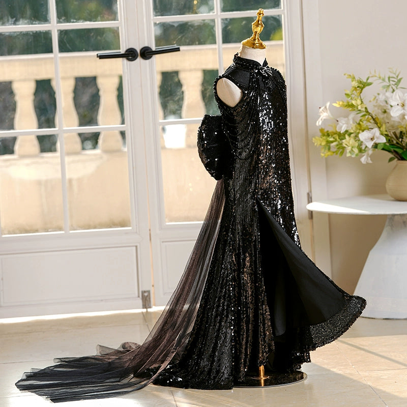 Children's Birthday Party Dress Girl's Ball Princess Fishtail Dress