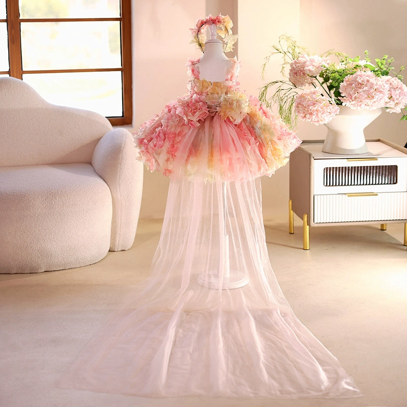 Girls Birthday Flower Princess Dress Children's Ball Dress