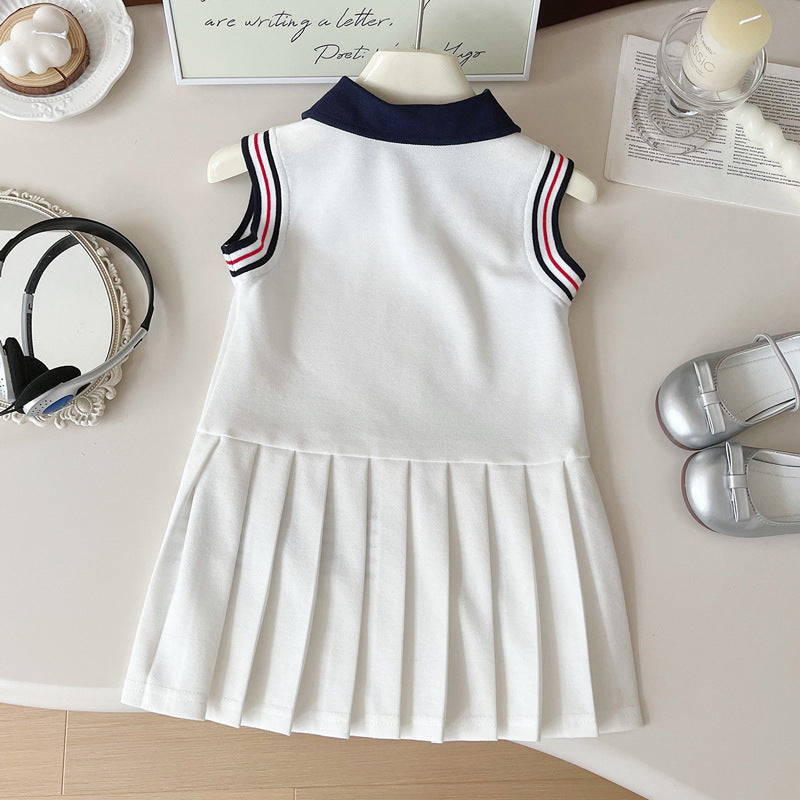 Girls A-Line School Dress Girls Elegant School Dress