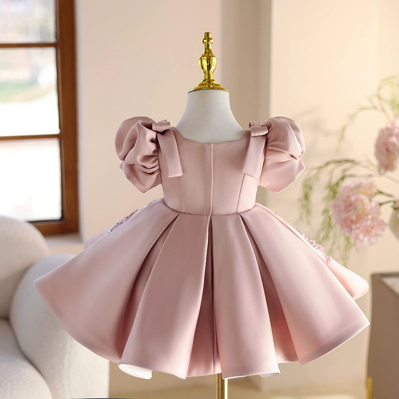 Girls Birthday Elegant Dress Flower Girl Wedding Princess Dress