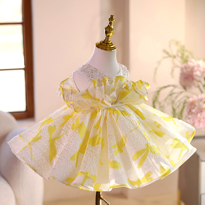 Cute Children's Birthday Puffy Princess Dress Girl Party Dress