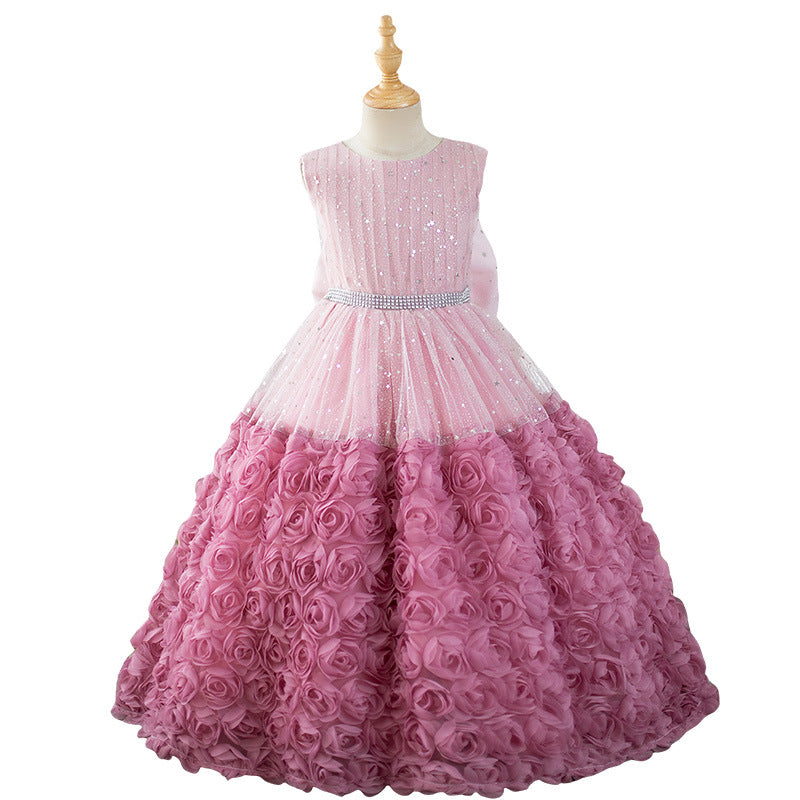 Children's Cute Birthday Dress Girl Party Puffy Princess Dress
