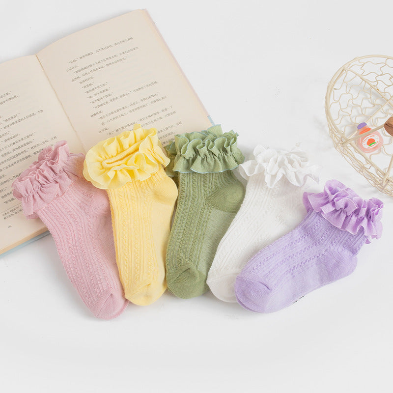 Cute Girls' Lace Princess Socks