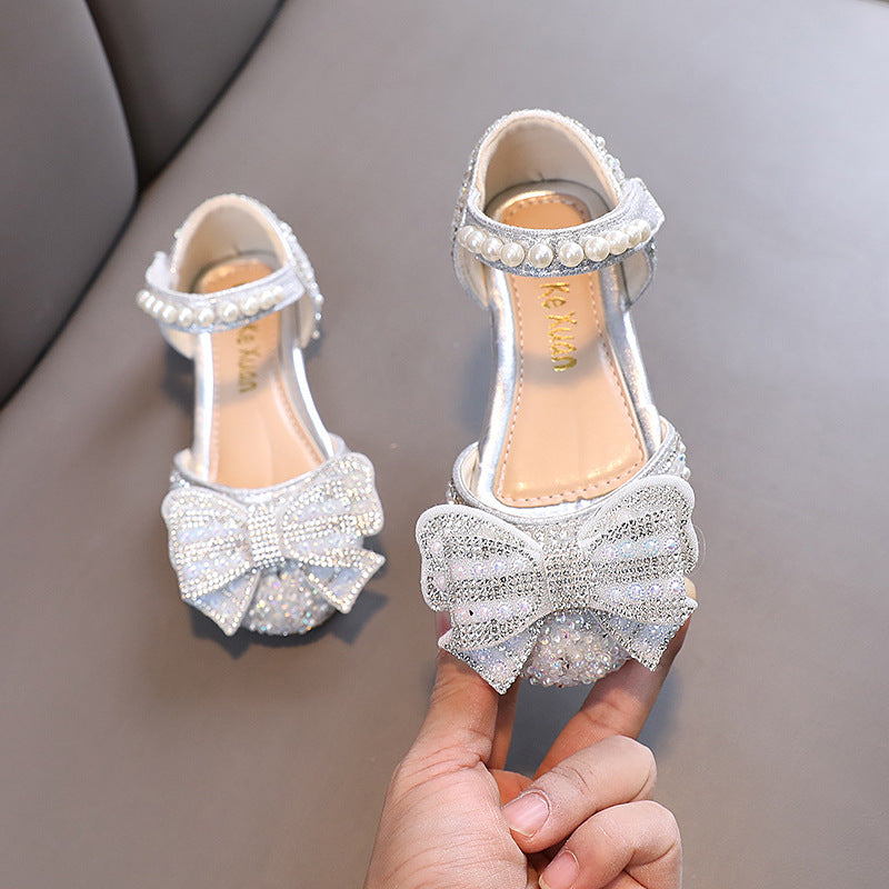 Baby Princess Diamond Leather Shoes Girls Dance Shoes