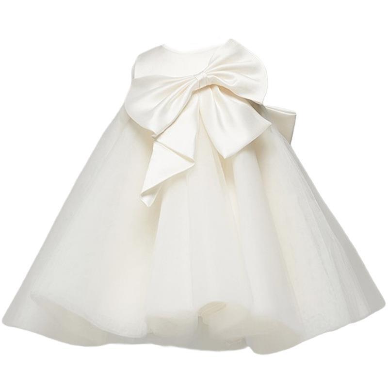Baby Girl Communion Dress Bow-knot Princess Dress