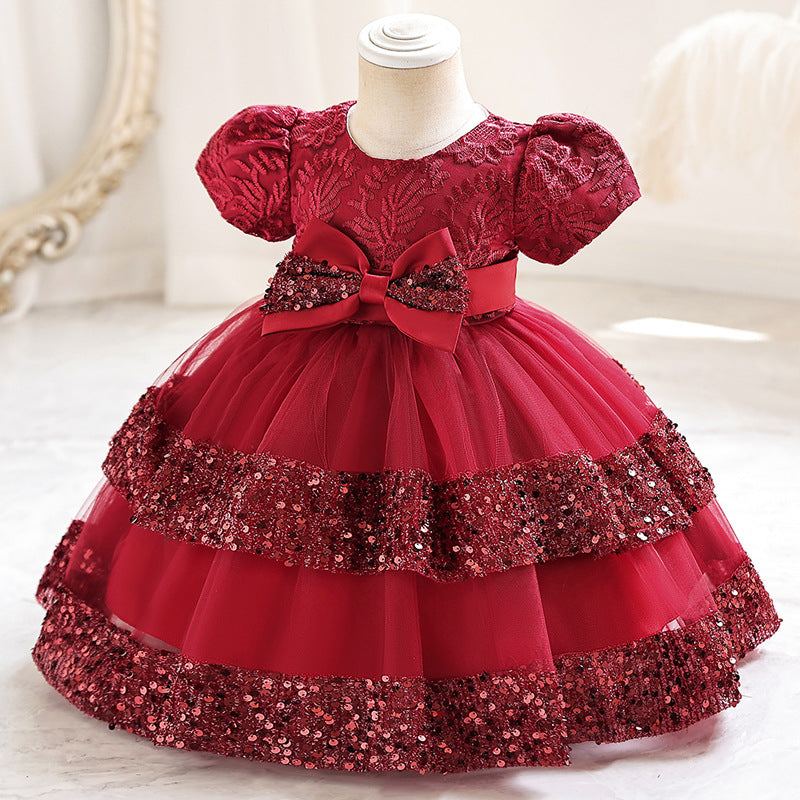 Elegant Baby Girls Bow Princess Dress Toddler Everyday Dress marryshe Elegant Baby Girls Bow Princess Dress Toddler Everyday Dress marryshe