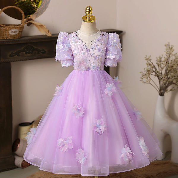 Cute Baby  Girl First Communion Dress Toddler Birthday Princess Dress