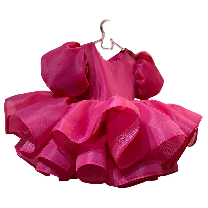 Elegant Baby Girl Christening Dress Toddler Birthday Party Princess Dress